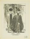 THEOPHILE-ALEXANDRE STEINLEN (1859-1923). [SHEET MUSIC.] Group of 5. Circa 1895. Sizes vary, generally 14x10 inches, 35x26 cm. Carisch